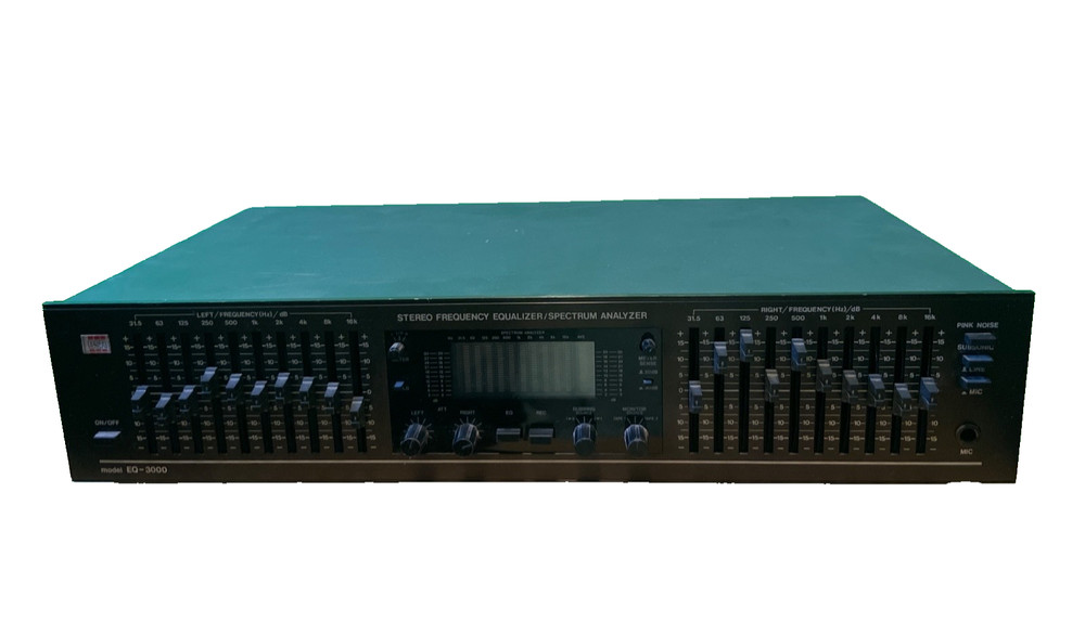 One Unit BSR EQ-3000 Frequency Graphic Equalizer Spectrum Analyzer