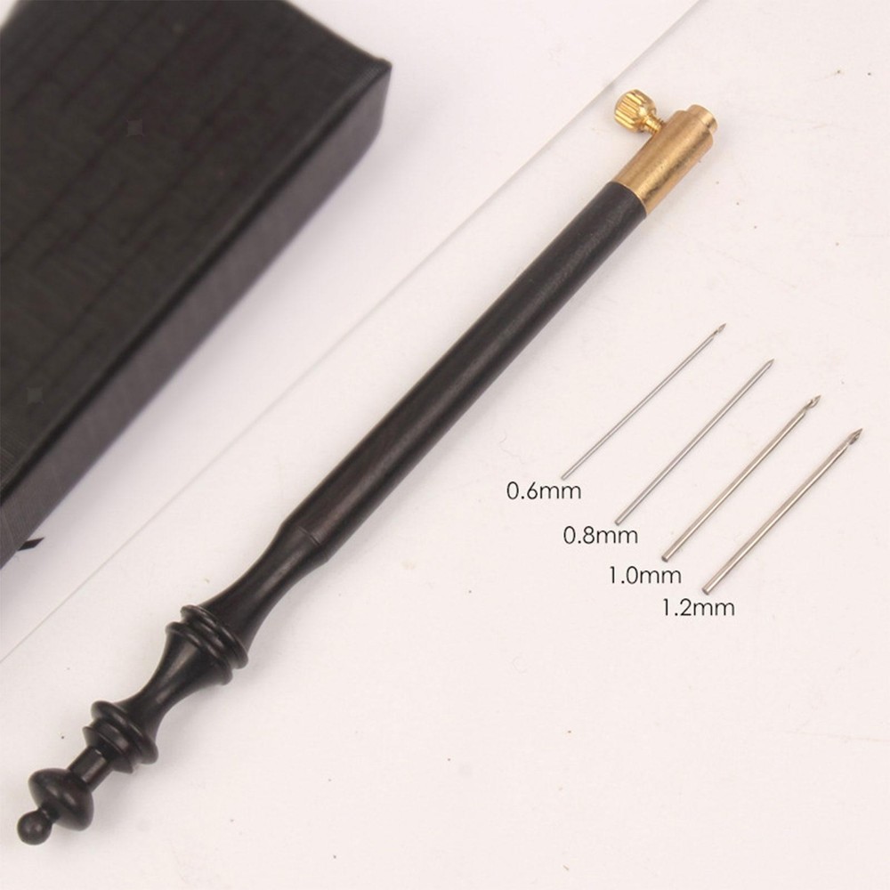 Hook with 4 Embroidery Beading Needle Tools