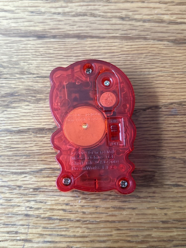 SHARK TALE Handheld Game RED Tested WORKING 2004 General Mills