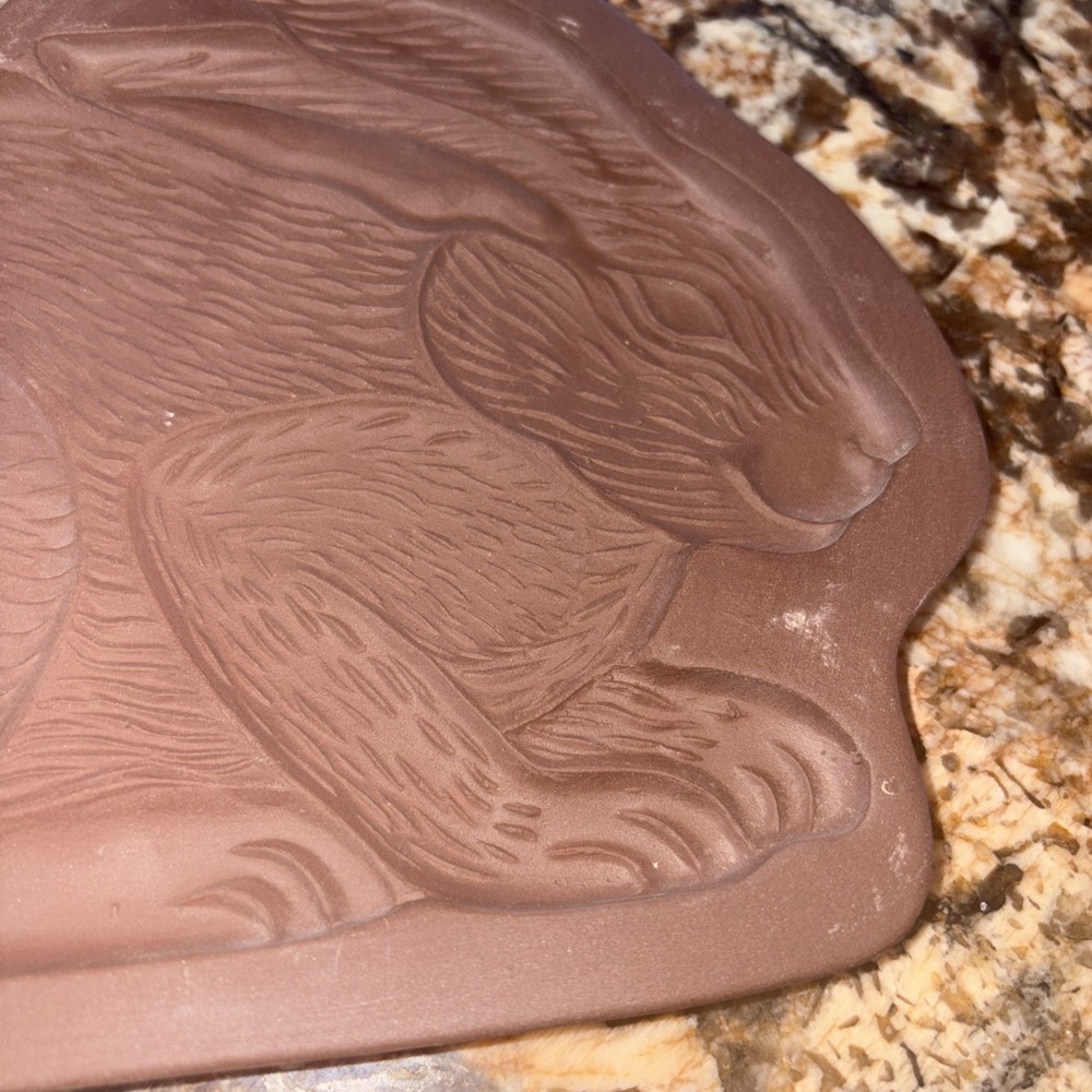 Hartstone Pottery 1989 Rabbit Bunny Cookie Shortbread Mold Easter