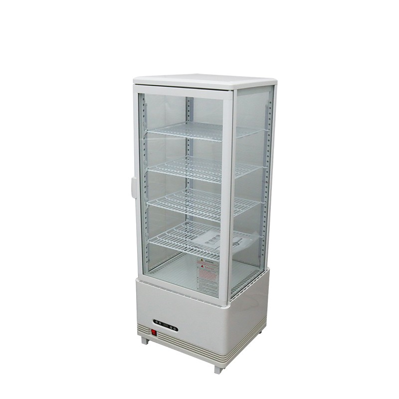 Open Box! 110V Cake Display Case Vertical Bakery Showcase Interior LED Lighting