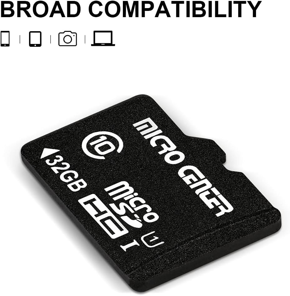 32GB Class 10 MicroSDHC Flash Memory Card 10 Pack with Adapter for Mobile Dev...