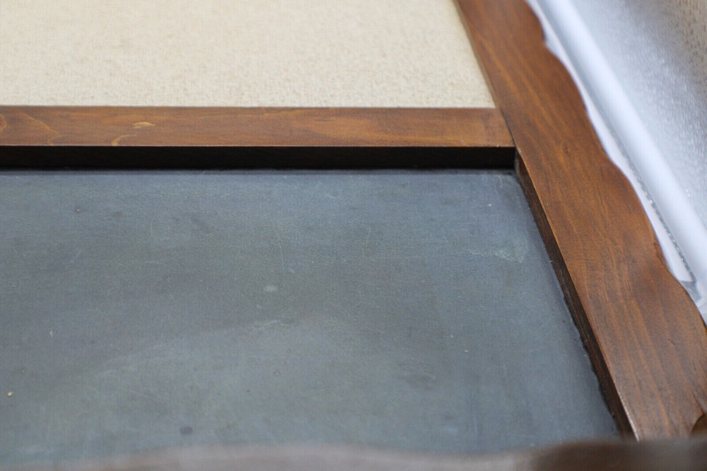 Vintage Retro Colonial Solid Pine Corkboard-Chalkboard-Storage Wall Unit