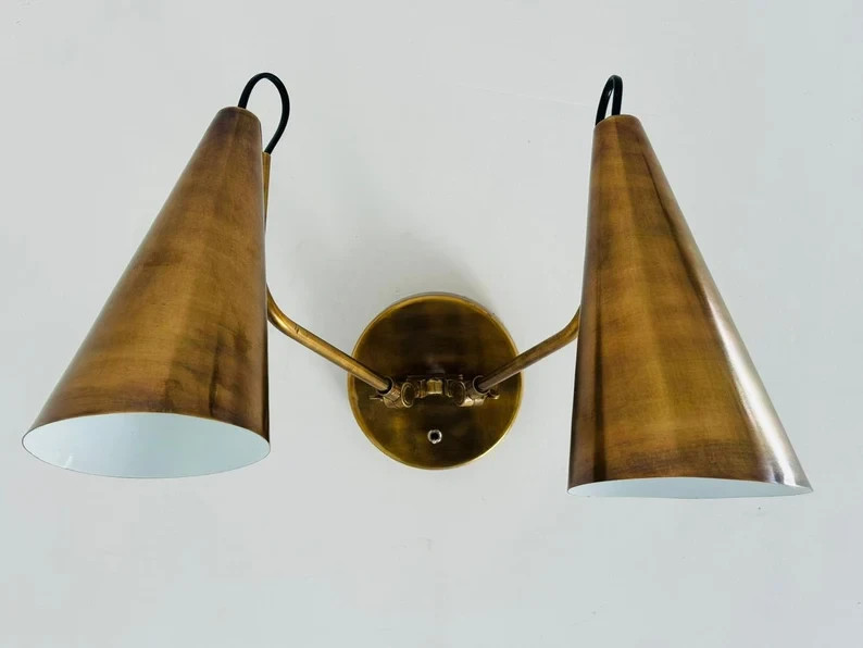 Clemente Double Sconce Wall Sconce Adjustable Wall Lamp