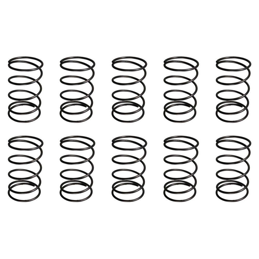 10Pcs 1.2x20x30mm(DxODxL) Compression Spring Black Spring Steel Extension Spring