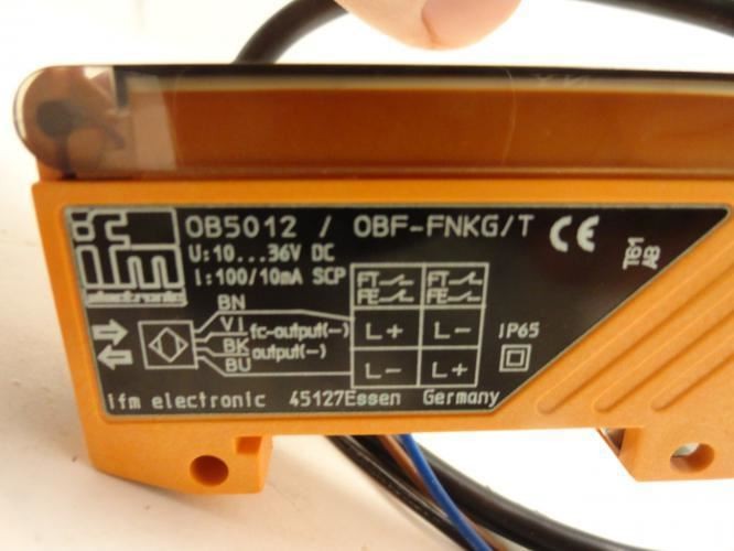 199835 New-No Box; IFM Electronics OB5012 Photo Sensor 10...36VDC