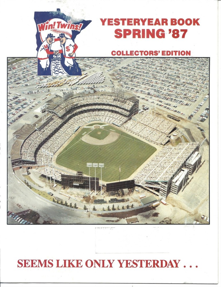 ⚾ 1987 MN Twins Spring Yesteryear Official Baseball MLB Program WORLD SERIES
