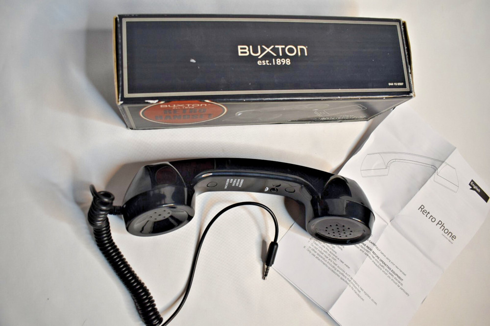 Buxton Retro Handset, Black, Vintage
