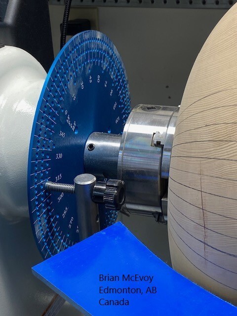 LARGE Wood lathe indexing system for One Way lathes!