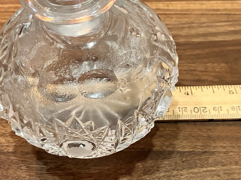 Vintage Cut Crystal Perfume Bottle