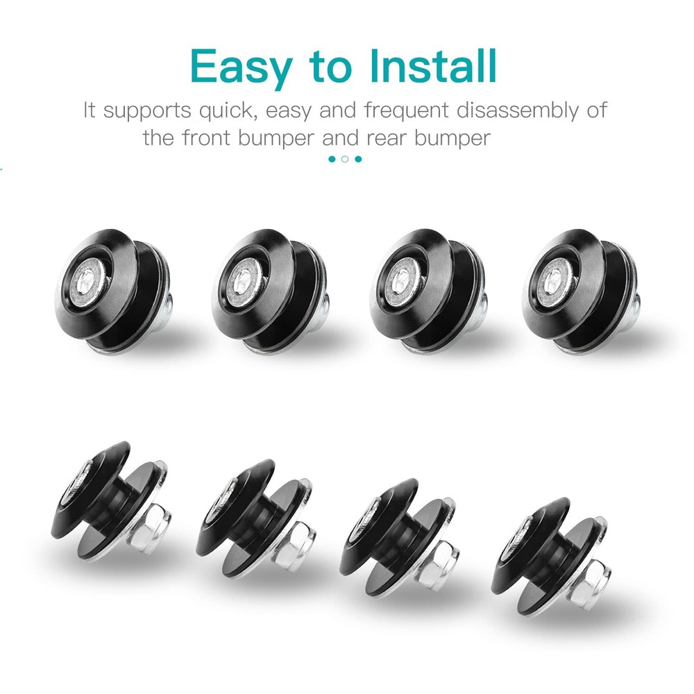 Bumper Quick Release, Mellbree JDM Release Holders One Size, Black