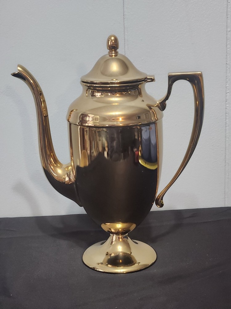 Vintage Dirilyte Durigold Art Deco 10" Tall Coffeepot