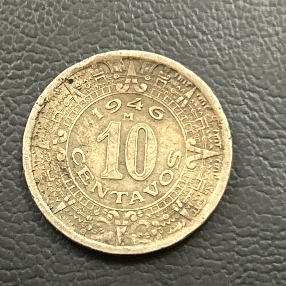 1946 Mexico 10 Centavos Coin “File 34a