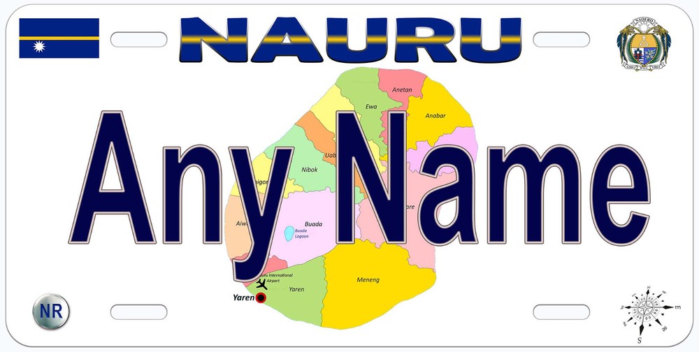 Nauru Any Name Personalized Novelty Car License Plate