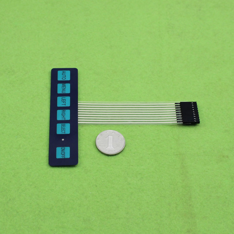 1x6 Matrix Array 6 Key Membrane Switch Keypad Keyboard 1*6 Keys with LED