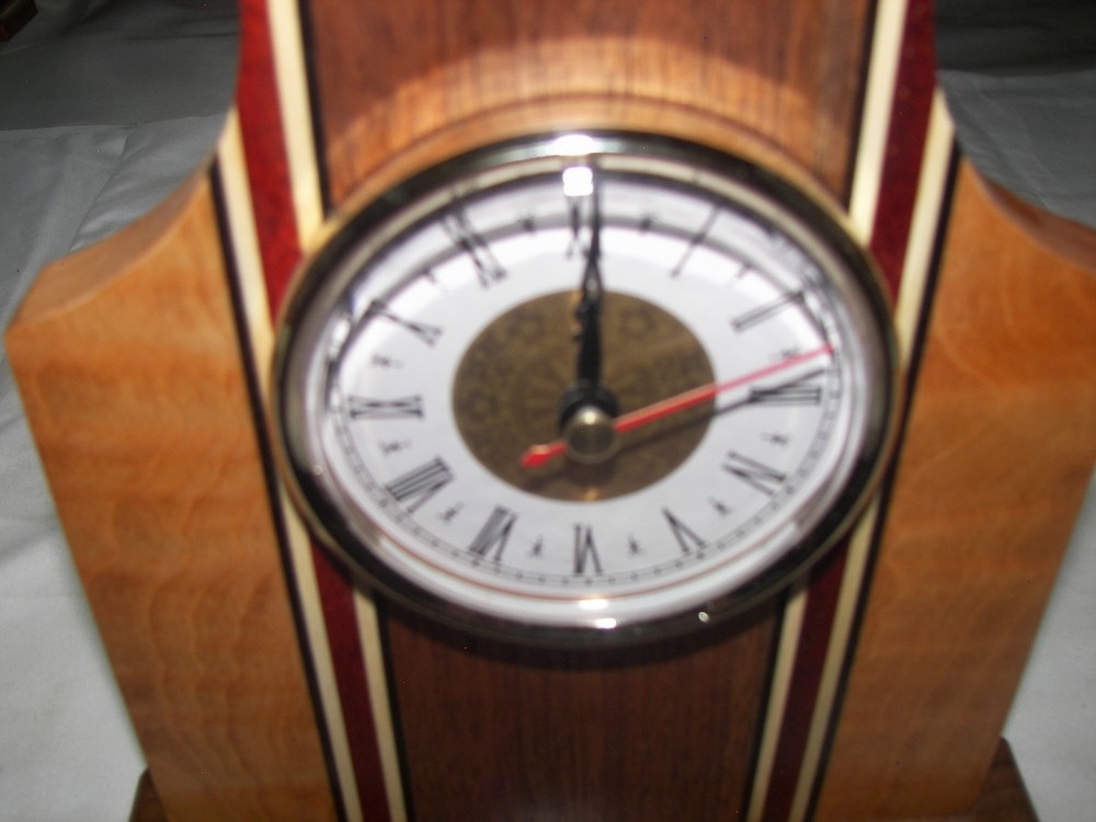 Fine Multi-wood - Desk Clock with base [100_5044]