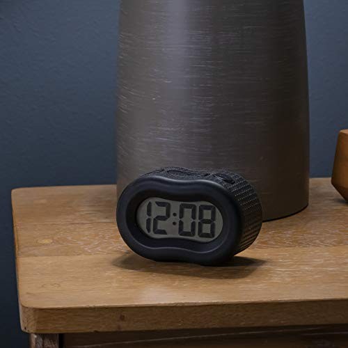 Timelink Smartlight Digital Rubber Outer Shell Alarm Clock (Black)