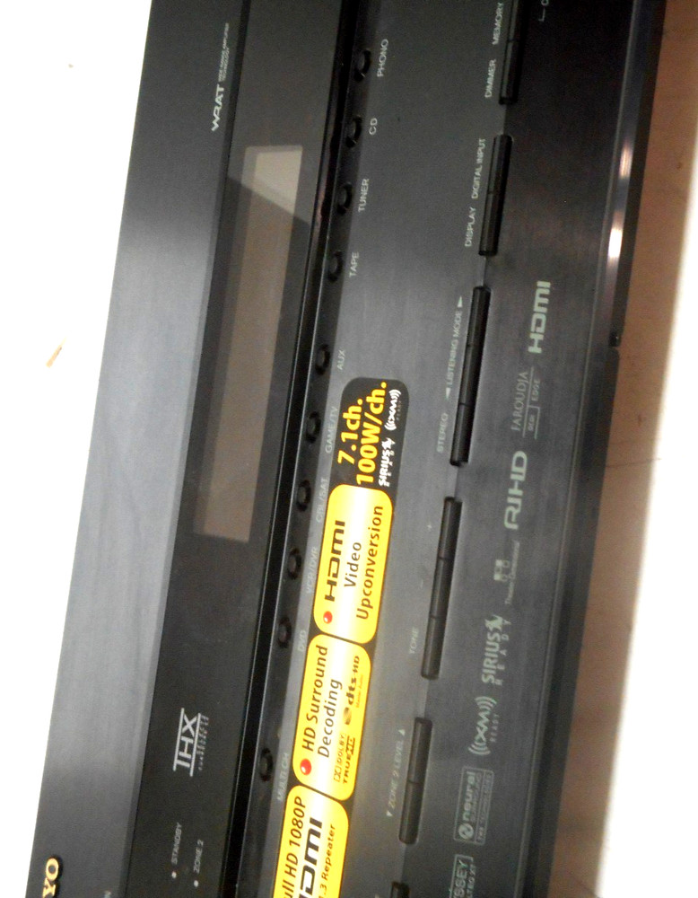 ONKYO TX-SR705 A/V RECEIVER - FRONT FACE PLATE - PARTING OUT