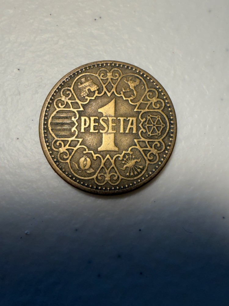 1944 spain 1 peseta coin