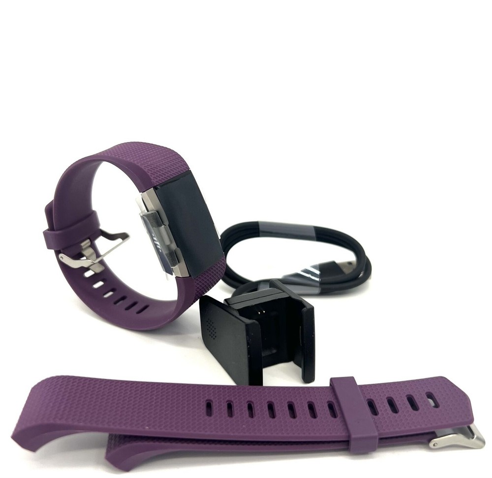 Fitbit Charge 2 Tracker | Yoga & Running Motion Detection + L Wristbands -box