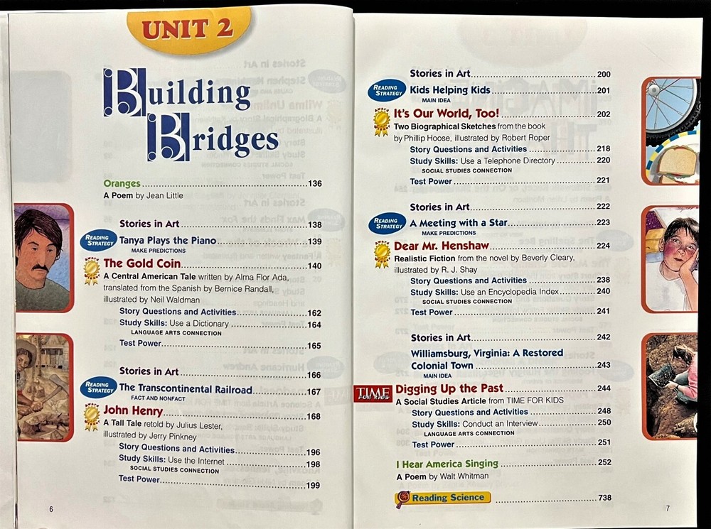 5th Grade - READING - Student Textbook (2005, Macmillan/McGraw-Hill)