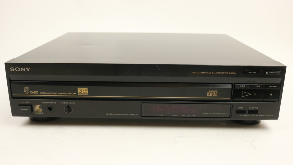Vintage Sony 5 Disc CD Changer CDP-C20