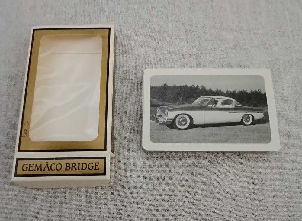 VINTAGE STUDEBAKER PLAYING CARDS DECK UNUSED