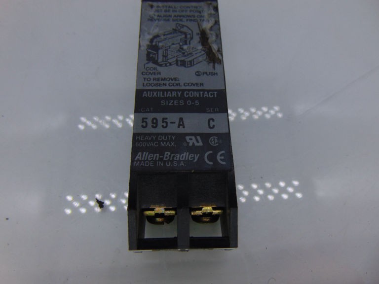 ALLEN BRADLEY 595-A SERIES C CONTACT BLOCK
