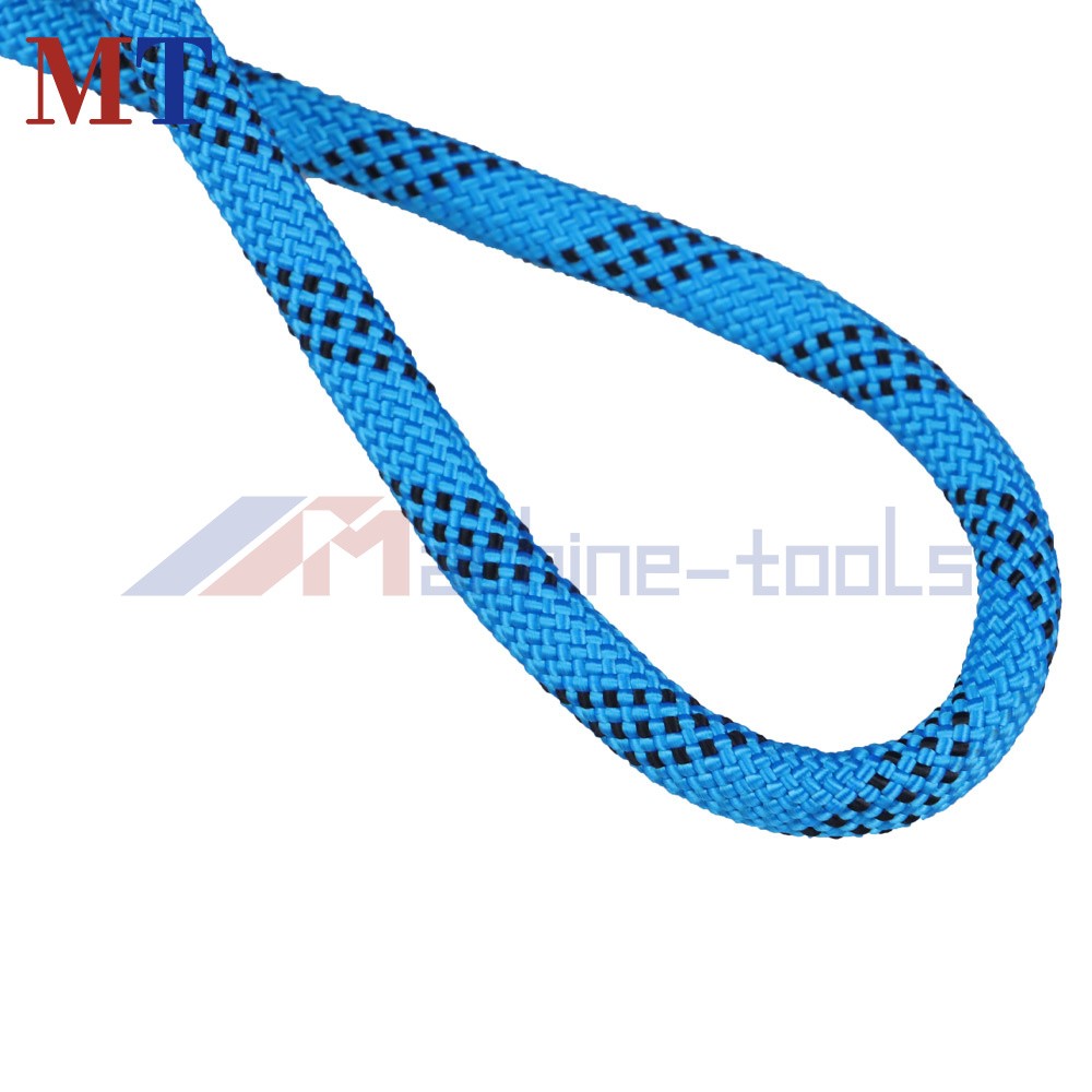 Strong Pulling Rope Braided Polyester Rope 3/8" × 100' 3520Lbs (Blue,Black)