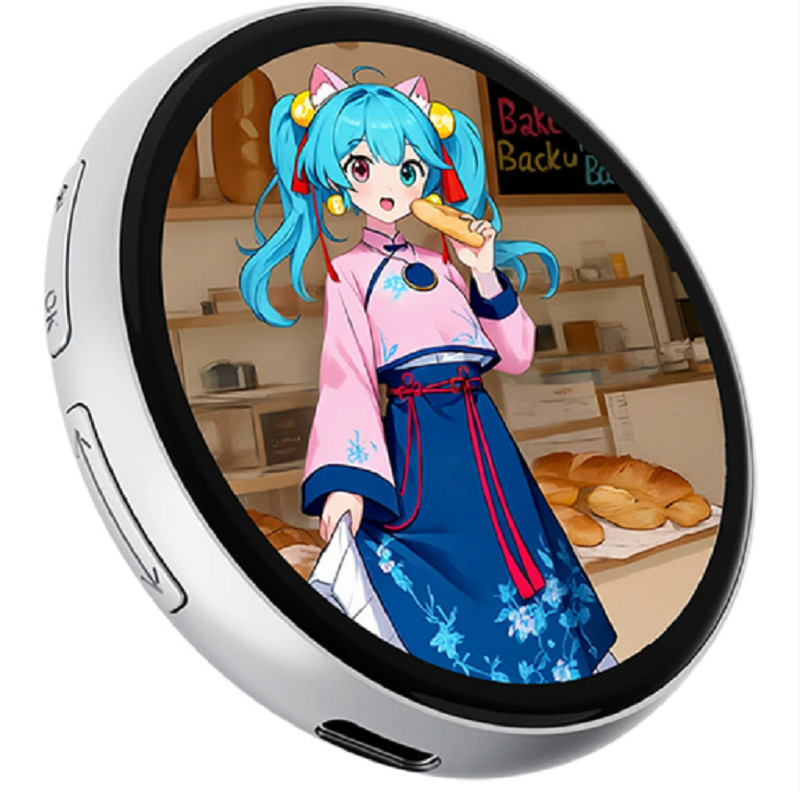 BT Connection Peripheral Badges 1.85-In IPS Dynamic Smart Display Screen Tag Pin