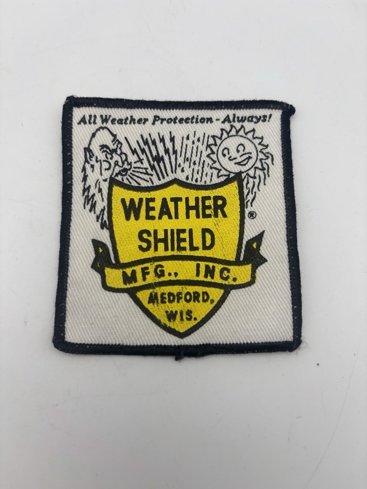 Weather Shield Manufacturing Wisconsin Embroidered Patch