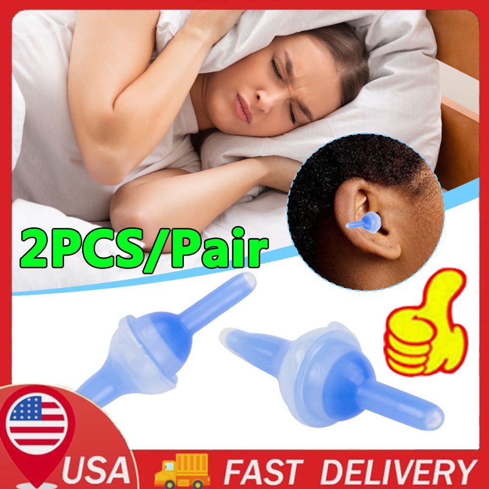 Innovative Inflatable Earplugs, Ultra-Comfy Reusable Noise-Reducing Earplugs KU