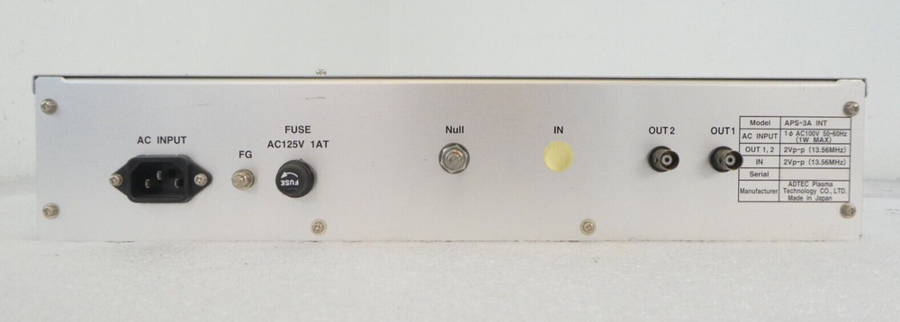 ADTEC Plasma Technology APS-3A Phase-Shifter Module Spare Working