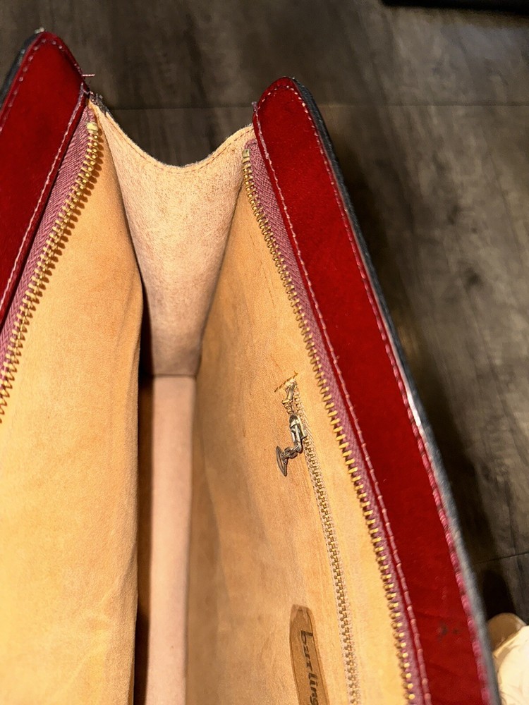 vintage leather document holder