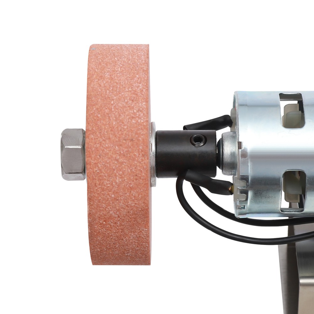 150W Mini Belt Sander with 7 Speed Settings and Adjustable Table Angle