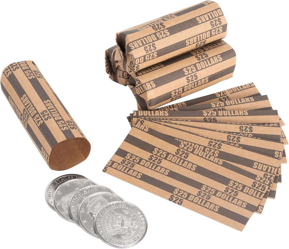 Dollar Coin Wrappers Dollars Only Flat Dollar Rolls 110PCS