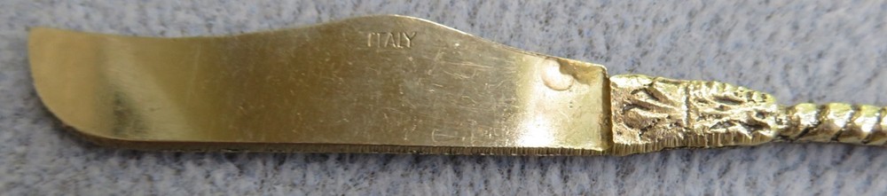 Two Pieces Ornate Fork and Knife Set Italy