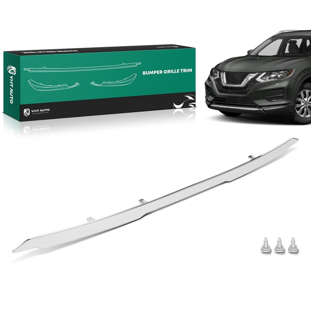 Front Lower Grille Molding Trim for Rogue 2017-2020 Chrome