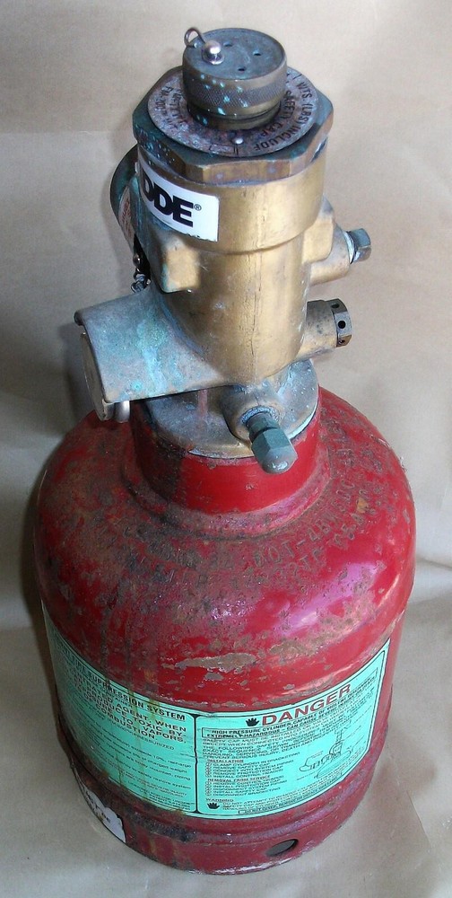 FM 200 KIDDE CLEAN AGENT FIRE SUPPRESSION SYSTEM COMPUTER ROOM EXTINGUISHER USED
