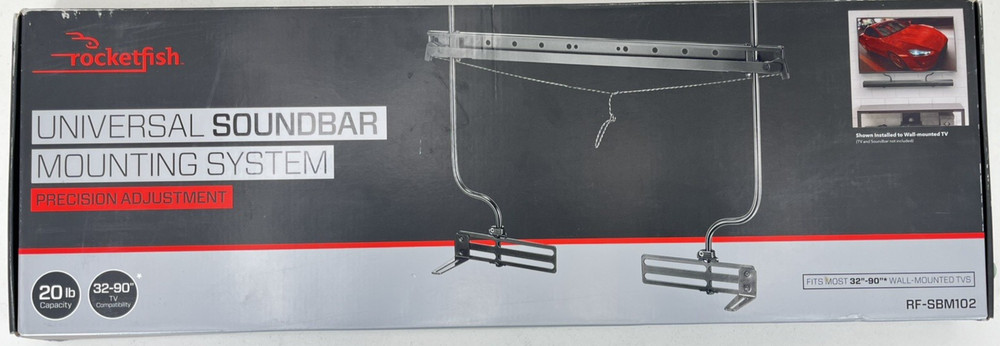 Rocketfish- Universal Soundbar Mounting System - Black