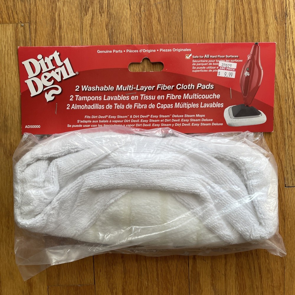 Dirt Devil 2 Washable Multi Layer Fiber Cloth Pads, Dirt Devil Easy Steam Mops