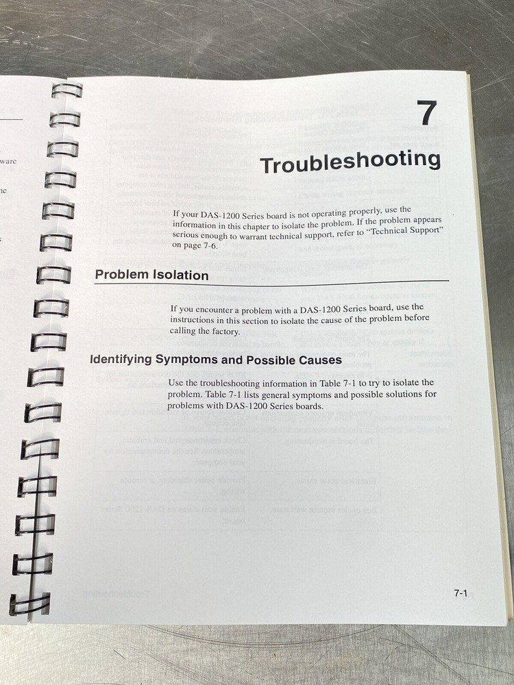 Omega DAS-1200 Series Data Acquisition Board - Users Manual / Instructions Book