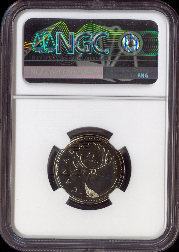 2004P Canada 25 Cents NGC MS68 Quality