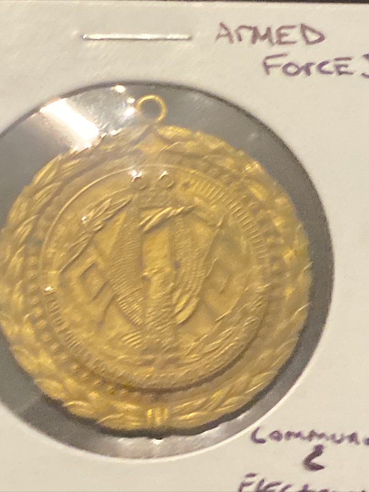 Armed Forces Communication And Electronics Medallion Token Undated
