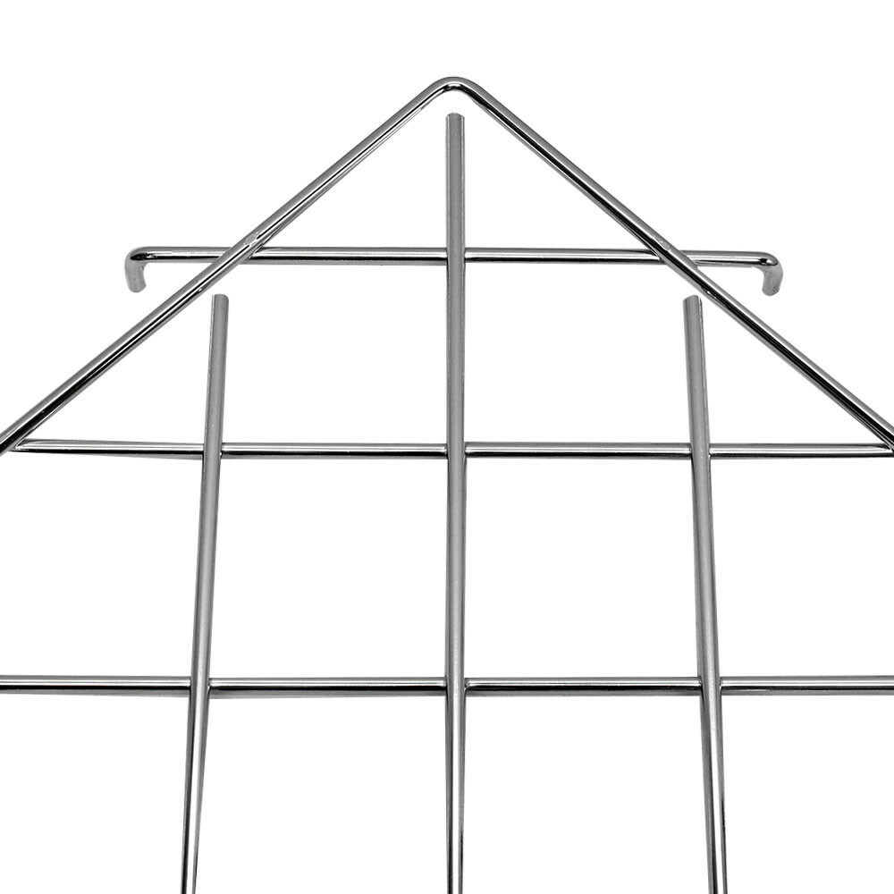 Corner Triangle Wire Grid Shelf Slat Grid 24" x 24" x 32"