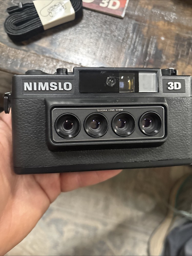Nimslo 3D Camera 35mm Camera W/ Opti-Lite Flash