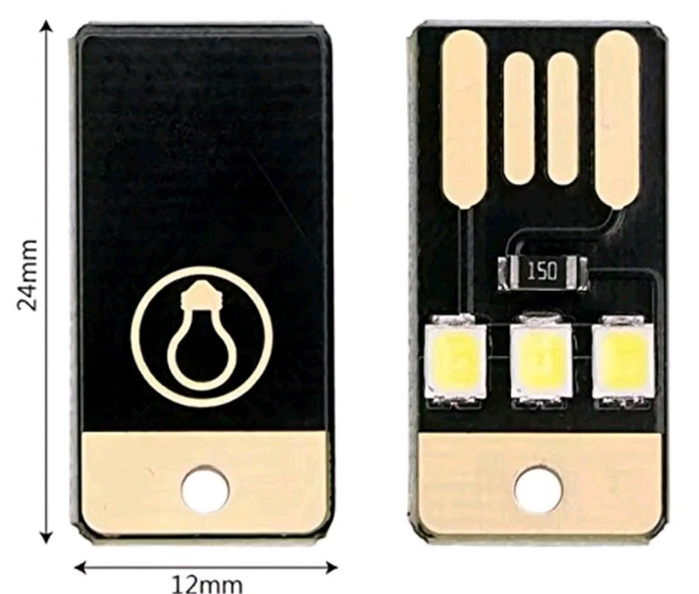 6pk USB LED Portable Keychain Booklight Carlight Camping Light.