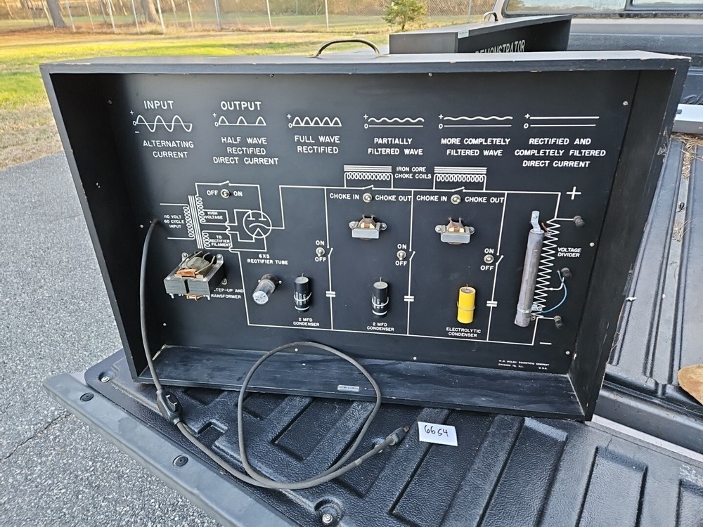 rare Welch Scientific Input Output Wave Current Training Teaching display 66S4