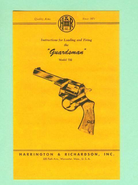 H&R Model 732 Owners Manual Reproduction