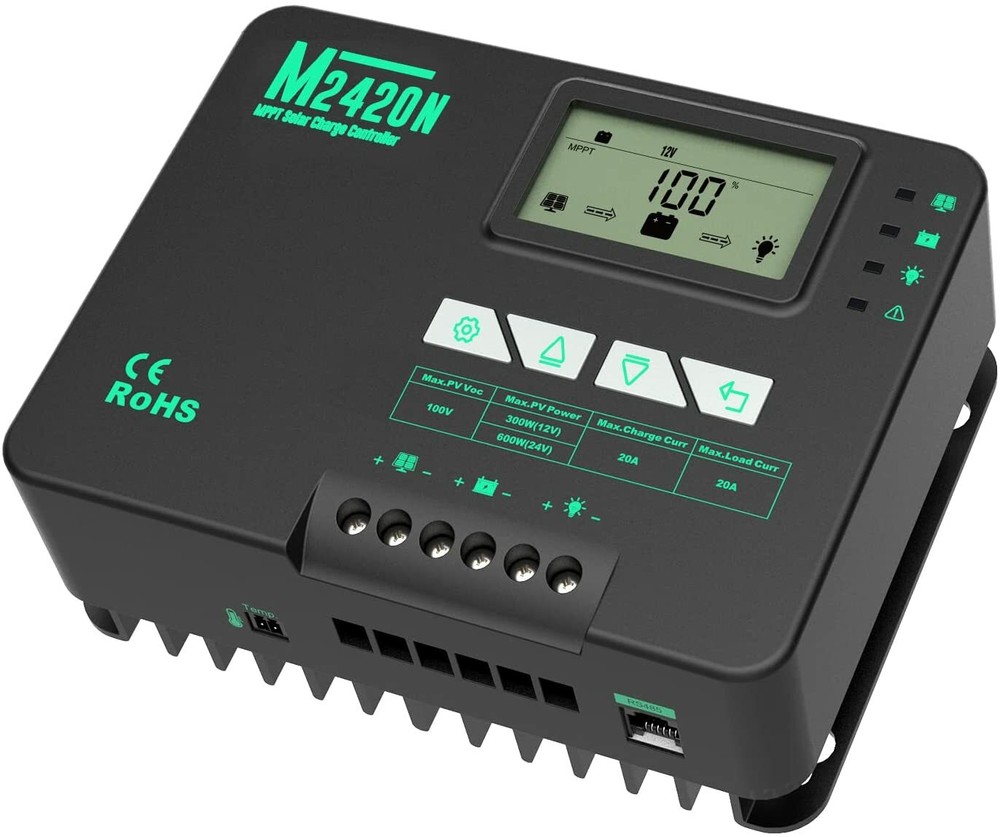 Open Box-HQST 20A 12/24V MPPT Solar Charge Controller